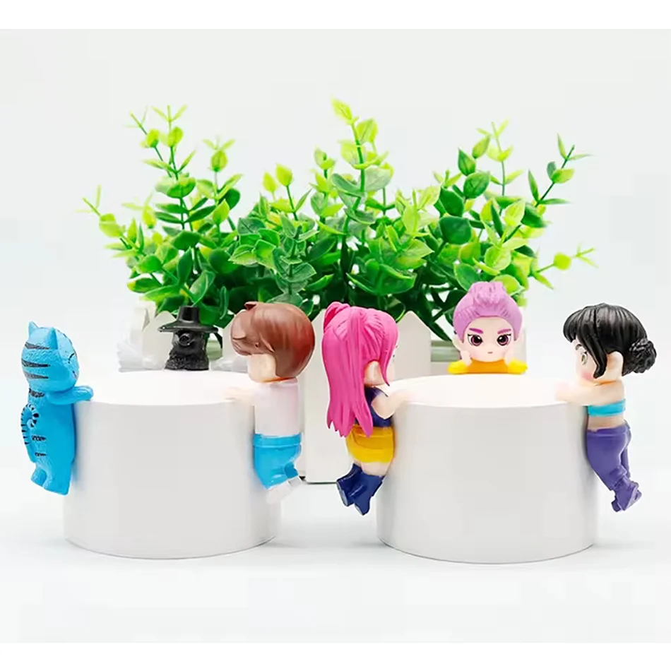 Hot Sale Angel Blind Box Kpop Demon Hunters Anime Mini Figures Car phone Ornaments Dolls Fans Toy For Children Birthday Gifts