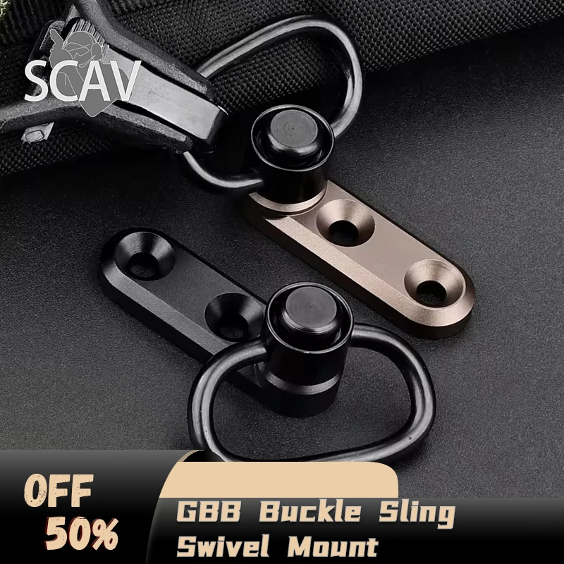 WADSN Tactical NSR Quick Detach Metal  GBB Buckle Sling Swivel Mount Fit 20mm Picatinny M-LOK KEYWOOD Rail Hunting  Accessories