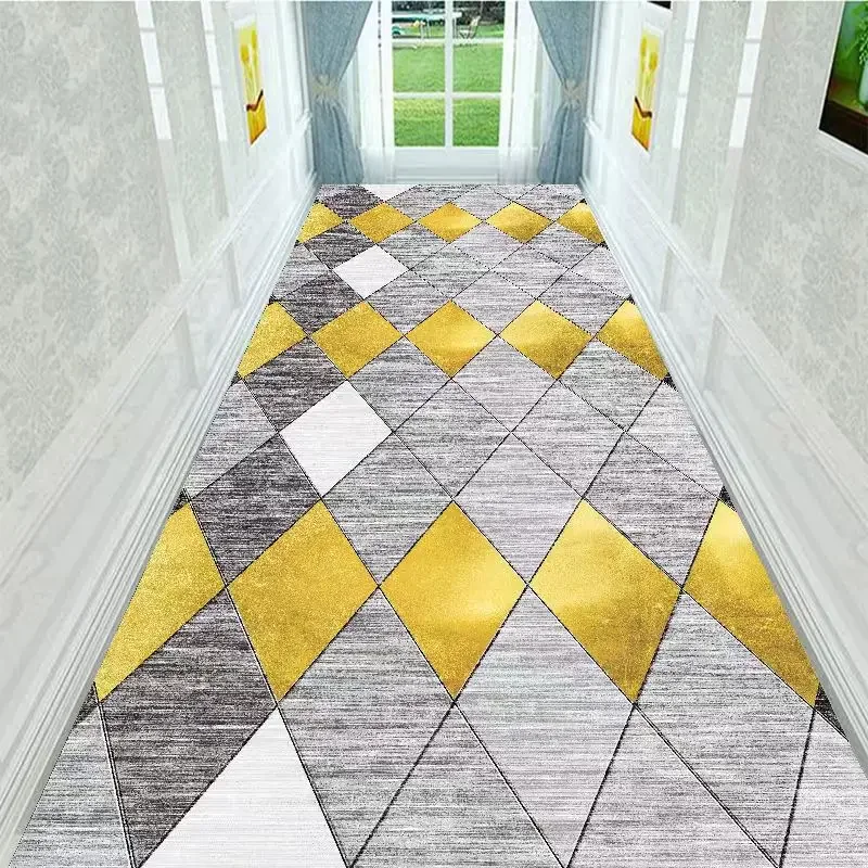 

Geometry Corridor Hallway Long Rugs Home Decoration Carpet for Living Room Hotel Aisle Runner Rug Kitchen Anti-slip Floor Mat