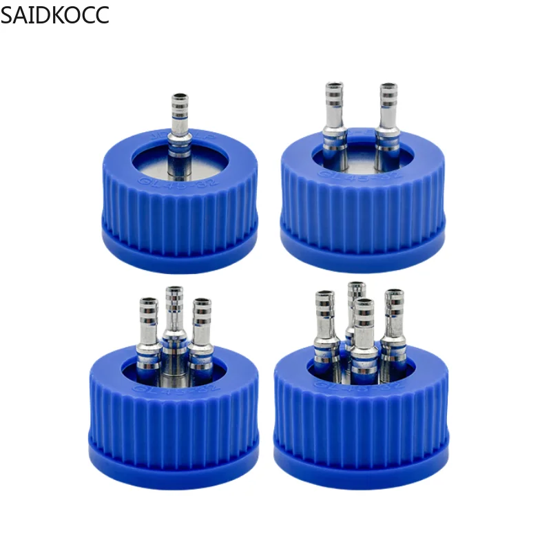 SAIDKOCC Fermentation Tank Reactor Feed Cover Stainless Steel Jar Lid SS Refill Cover For Tube 5 mm