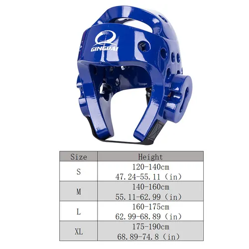 Imagen 2 del producto Gingpai, cascos profesionales de Taekwondo para niños, hombres y mujeres, alta calidad, casco de Karate, MMA, Kick Boxing, Protector de cabeza, cascos TKD