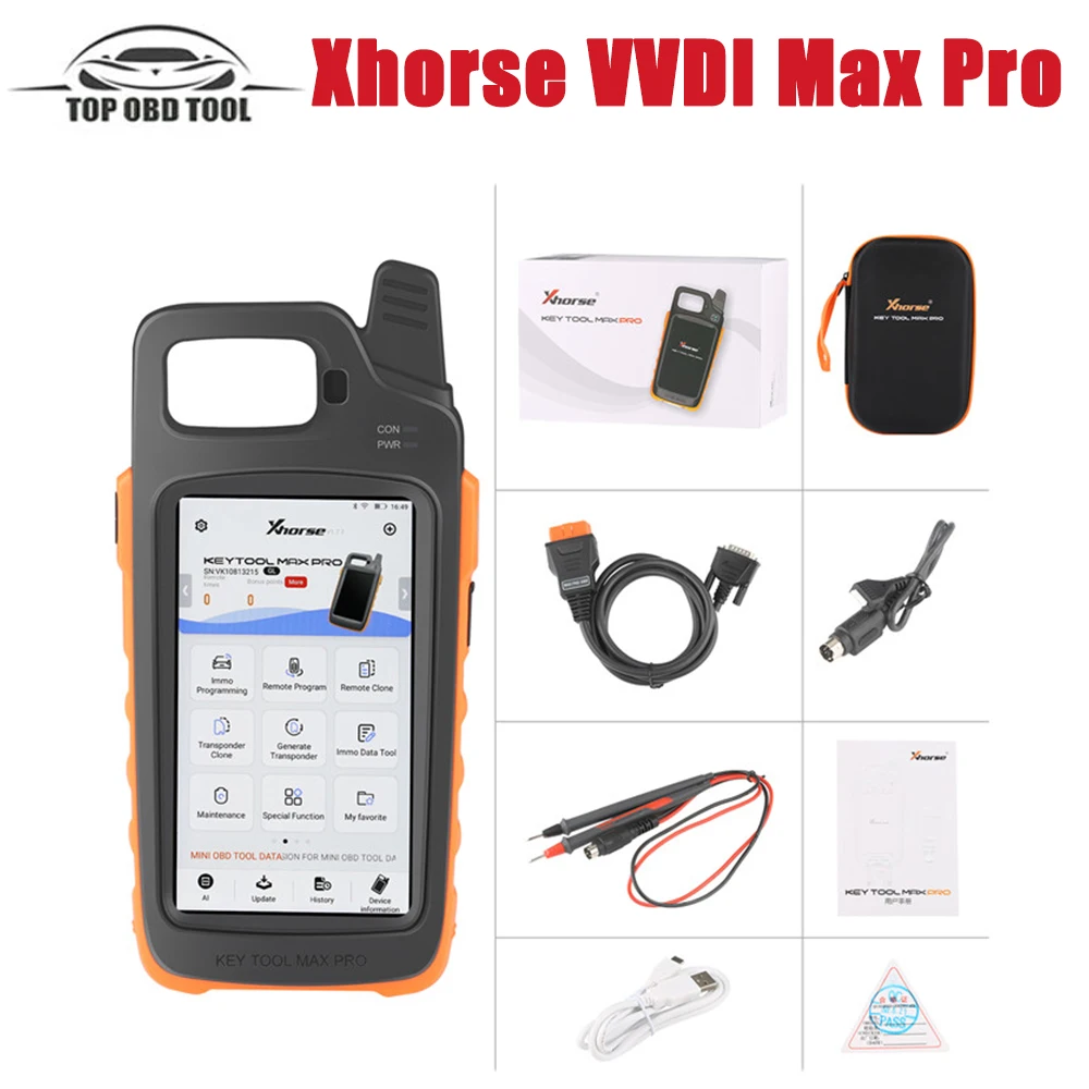 2024 Newest Xhorse VVDI Key Tool Max Pro VVDI MAX PRO With MINI OBD Tool Function Support Read Voltage and Leakage Current