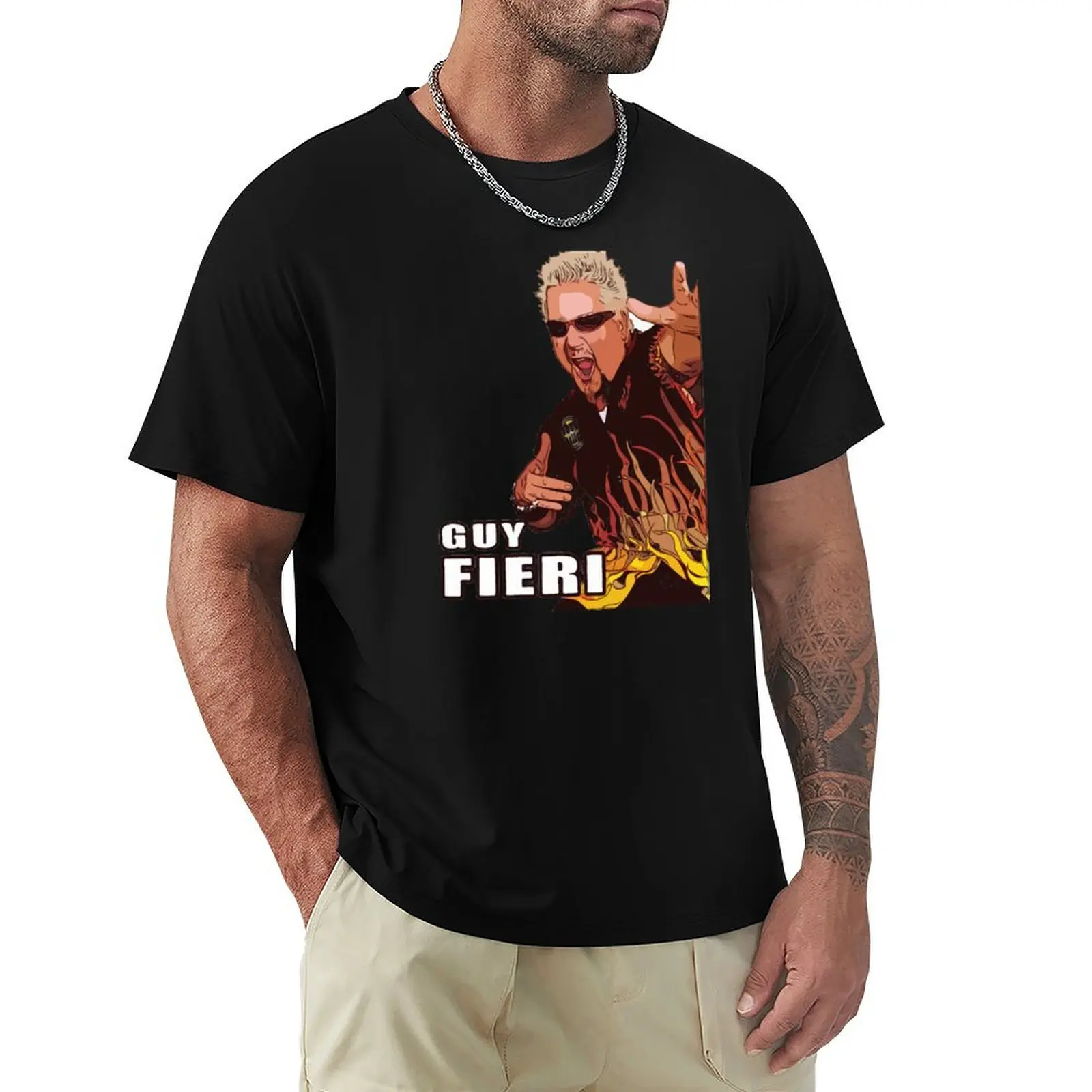 

guy fieri T-Shirt Work Casual Loose Fit T-Shirt