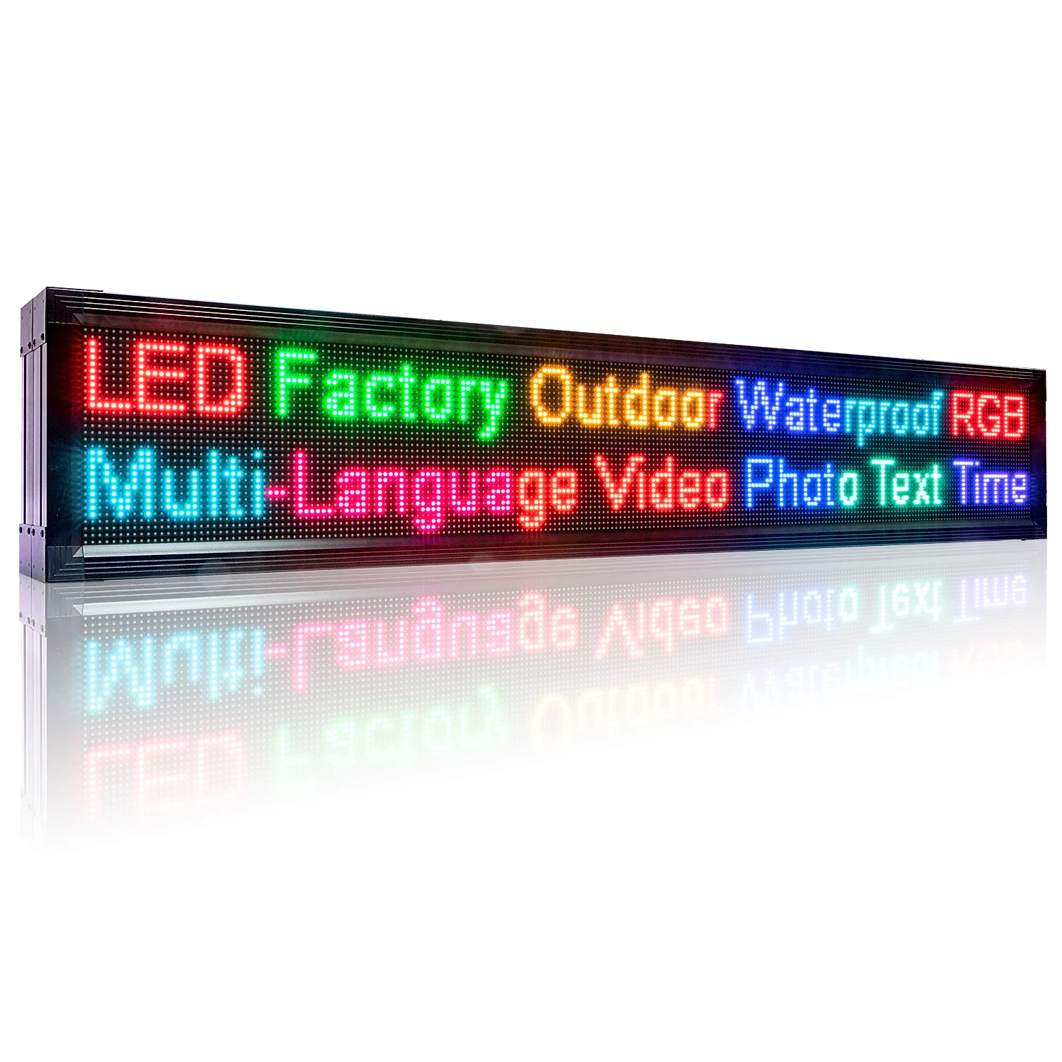 P8 Outdoor LED Video Sign SMD Full Color Screen Advertising and Business Display Video/Picture/Text/Graphic Double-Sided Sign