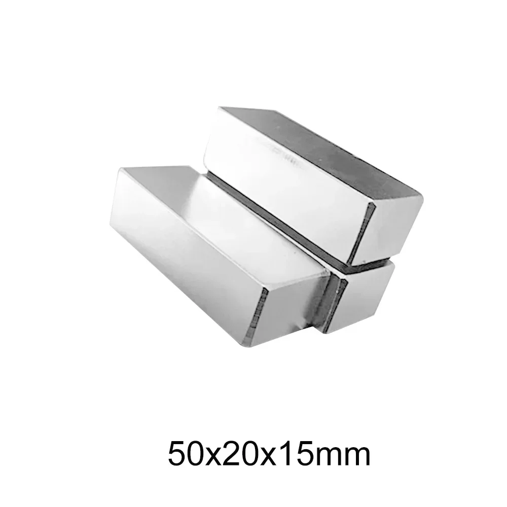 Imán de bloque cuboide 50x20x15 50x20x15mm para refrigeradores domésticos, oficinas DIY 50mm * 20mm x 15mm imanes fuertes 50*20*15