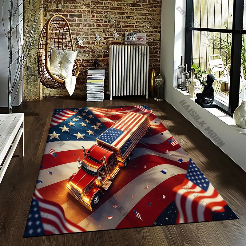 Patriotism strength trucking pridecarpet Yoga living room room decor children's crawling mat doormat area rug games floor mat