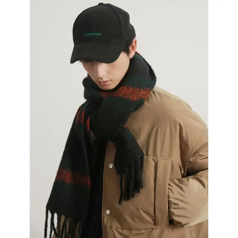 Parkas acolchadas con cuello de béisbol Vintage para hombre, chaqueta de pan de doble cara gruesa, abrigo de invierno, ropa de invierno