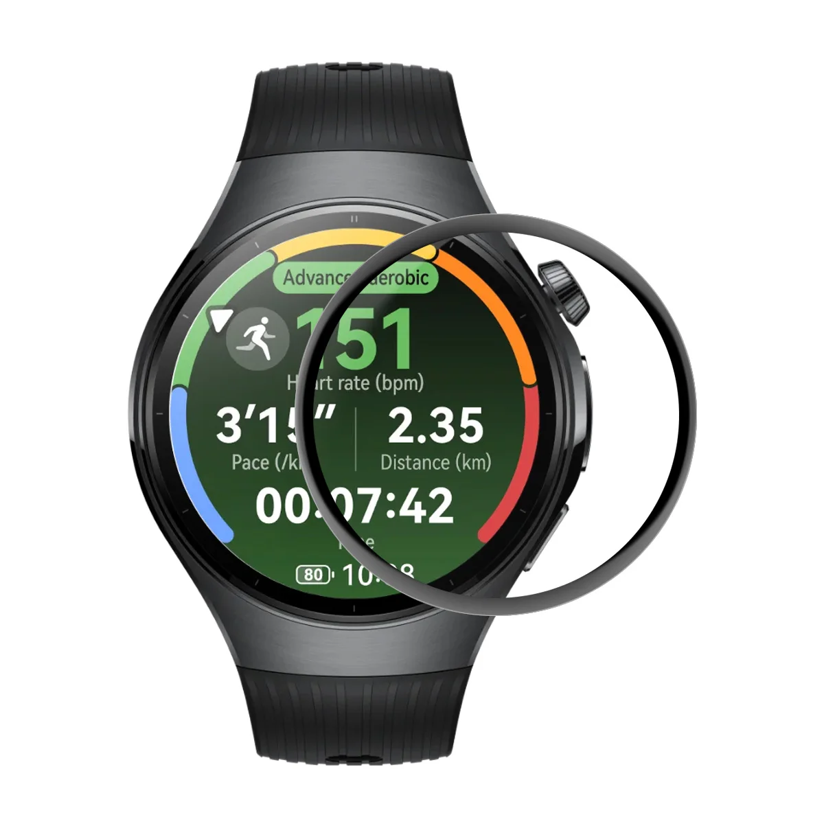 

Для Huawei Watch 5 42 мм Защитная пленка для экрана 3D изогнутый ПК + ультра прозрачная пленка из ПММА - прозрачная