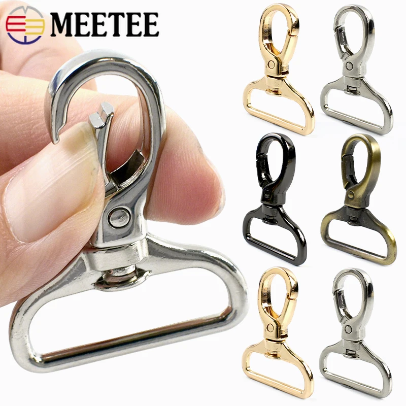

8-30Pcs 15-32mm Swivel Lobster Clasp Metal Buckles Webbing Trigger Snap Hook Bag Strap Carabiner Clips DIY Hardware Accessories