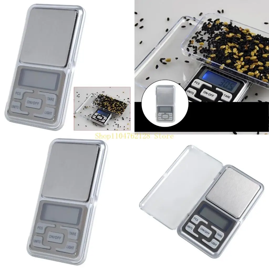 Digital Kitchen Scale 500g/0.1g Small Jewelry Scale Scale Digital Weight,with LCD Back-Lit Display Tare Function High Accuracy