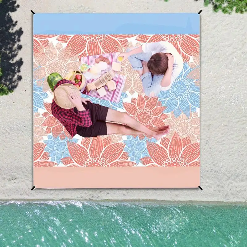 

Beach Mat Picnic Mats Outdoor Waterproof Oversized Camping Rug For Sports Yoga Festival Park Backyard Activities Beach