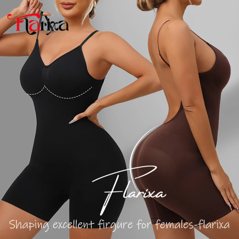 ชุดกระชับสัดส่วน Flarixa รุ่นใหม่ แบบไร้รอยต่อ ช่วยเก็บหน้าท้อง กระชับต้นขา ยกสะโพก สำหรับผู้หญิง