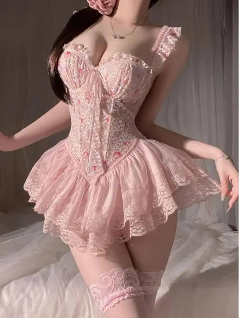 Seksowna sukienka mini na ramiączkach z kwiatowym nadrukiem i efektem barwienia, elegancka sukienka typu tank, nowa kolekcja 2025, koreańskie topy damskie CX0V