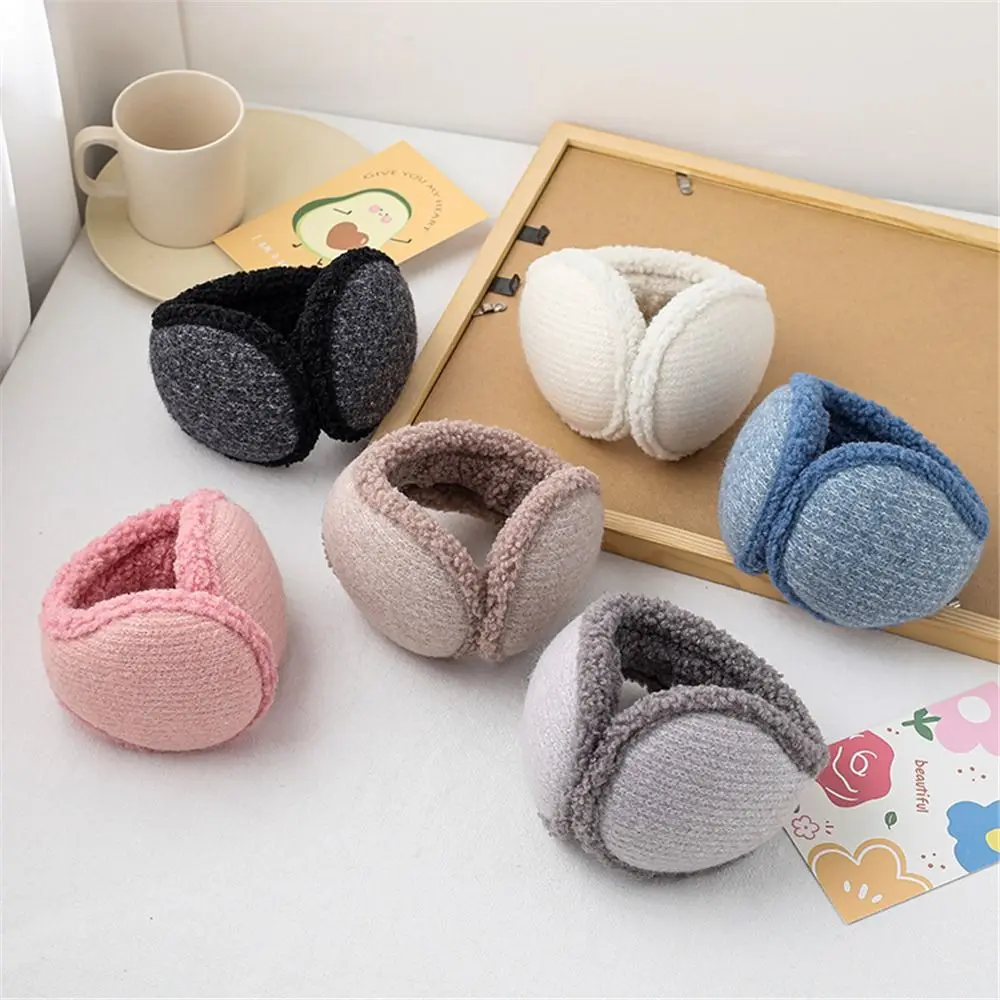 Unisex Warm Fleece Earmuffs Soft Furry Ear Warm Protector in Cold Weather Winter Outdoor Ear Warmer Adjustable Wrap Ear Muffs