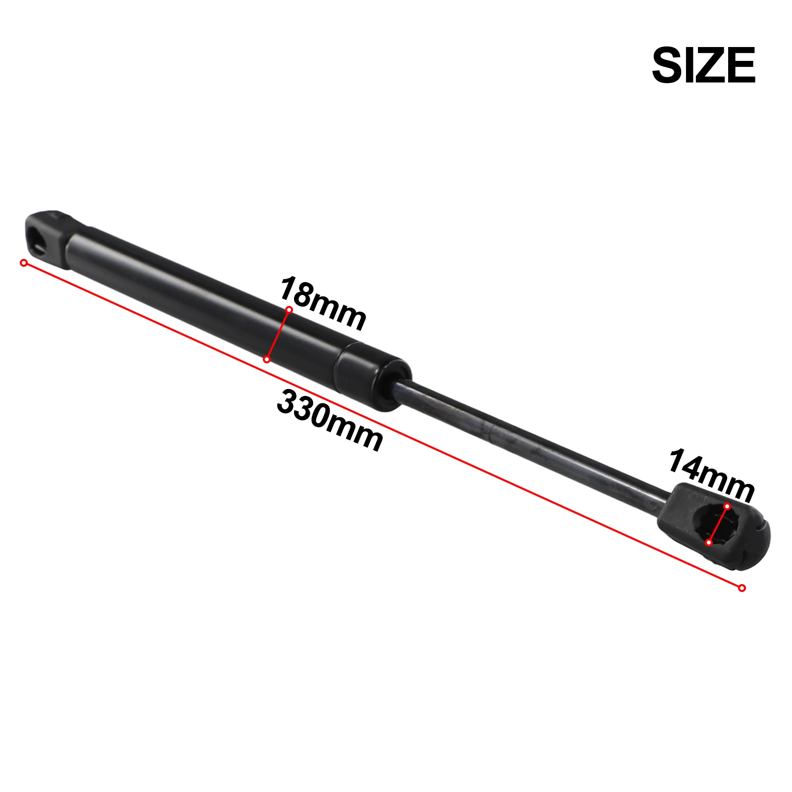 

330mm Gas Struts Lifting Trunk Rod Supports For Cadillac CTS 2008-2013 Accessories Replacement Metal Black Practical Useful