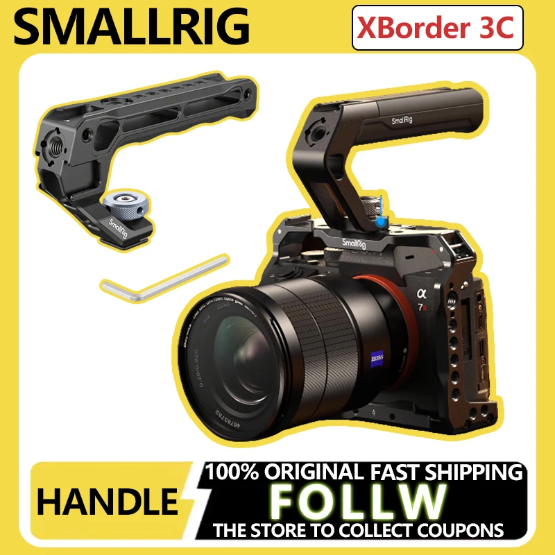 

SmallRig NATO Top Handle Lite с холодным башмаком Портативная ручка для камеры для съемки Подходит для Sony для Canon для Nikon Клетка для камеры Подарок