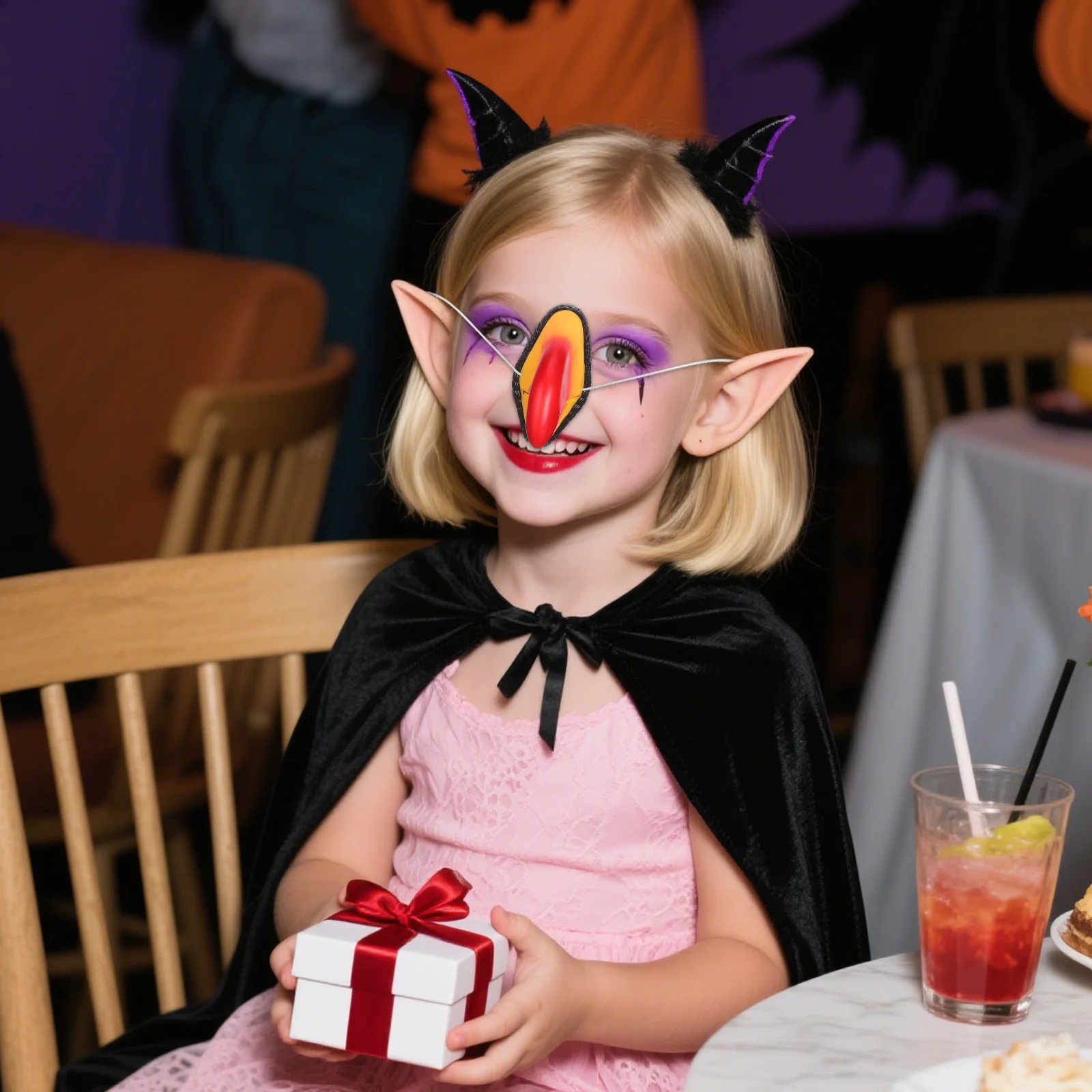 

5pcs Simulation Parrot Durable Halloween Costume Party Cosplay Animal Nose Prop Portable Compact Vinyl Dress Up