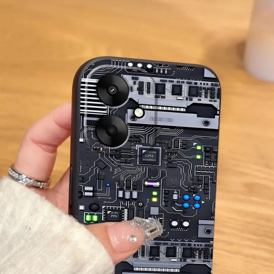 حافظة لهاتف شاومي ريدمي A4 A5 14C 12C 9 A3 K40 K80 Pro 10 A1 A2 Plus 13C لوحة دوائر كهربائية للآلة