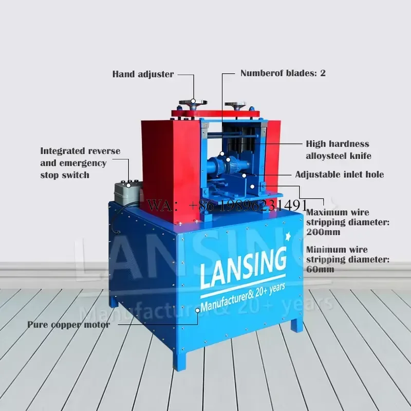 Wmwmnu for LANSING H-200 Industrial Copper Wire Stripping Automatic Cable Stripper With Gear Transmission Equipment