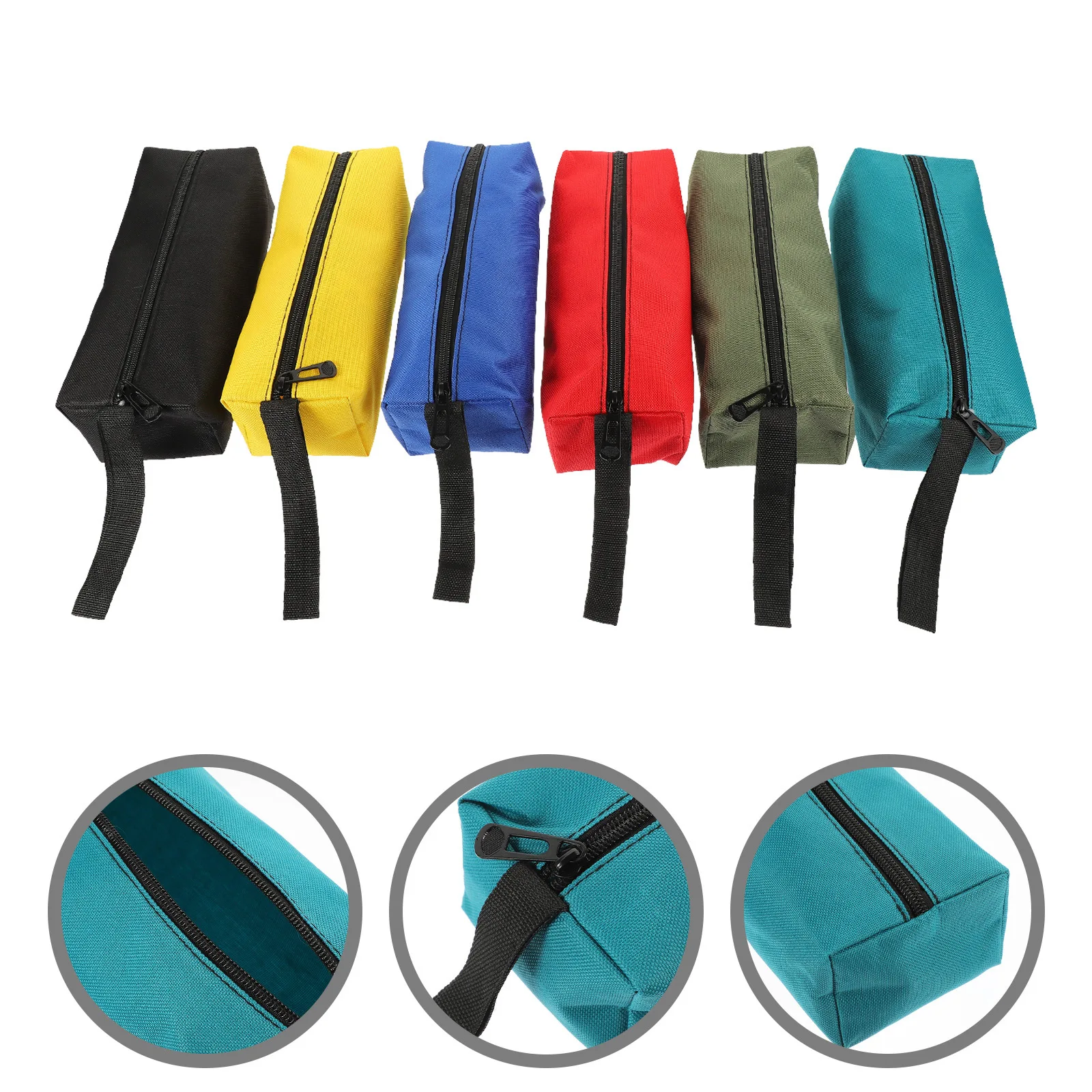 

6Pcs Multi Functional Tool Bags Small Oxford Cloth Pouches Portable Organizer Storage Bag Hand Strap for Home Car Work