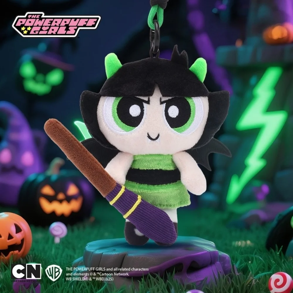 Genuino The Powerpuff Girls Peluche Doll Wizard Series Vestire Bambole Blossom Bubbles Buttercup Zaino Ornamento Ragazze Giocattolo Regali