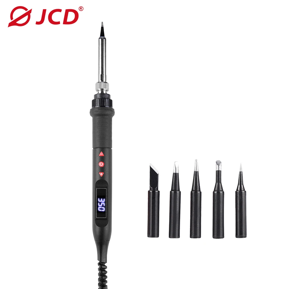 JCD Soldeerbout Kit 80W LCD Digitale Display Verstelbare Temperatuur Met Schakelaar Draagbare ijzer 220V/110V Lassen 908U
