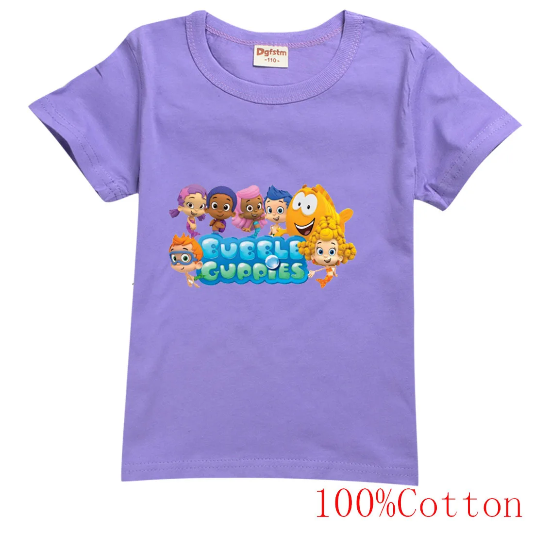 2-16Y Kids  Bubble Guppies Clothes Kids T-shirt for A Boy Summer Clothing Toddler Girls Casual Tops Children Short Sleeve TShirt