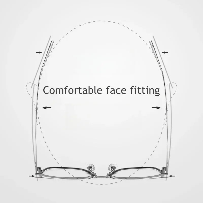 KIZN LeisureTitanium مكافحة الضوء الأزرق النظارات الطبية إطار لرجال الأعمال إطار كبير نظارات النظارات البصرية للرجال