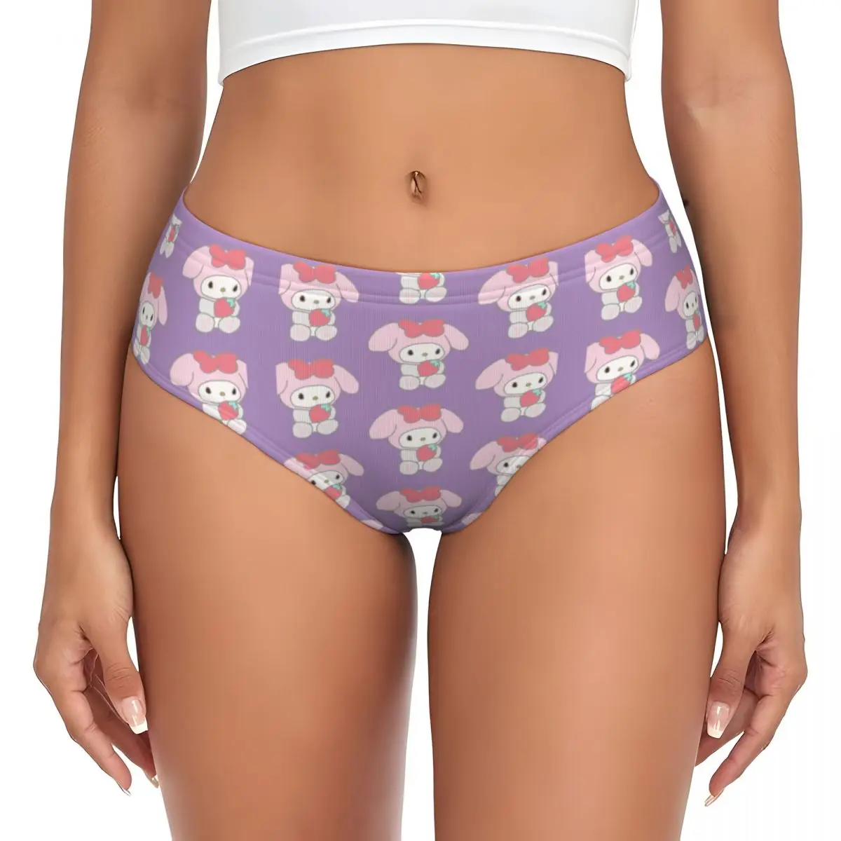 My Melody Cartoon Women's Underwear Brief Cozy Ladies Panties Briefs