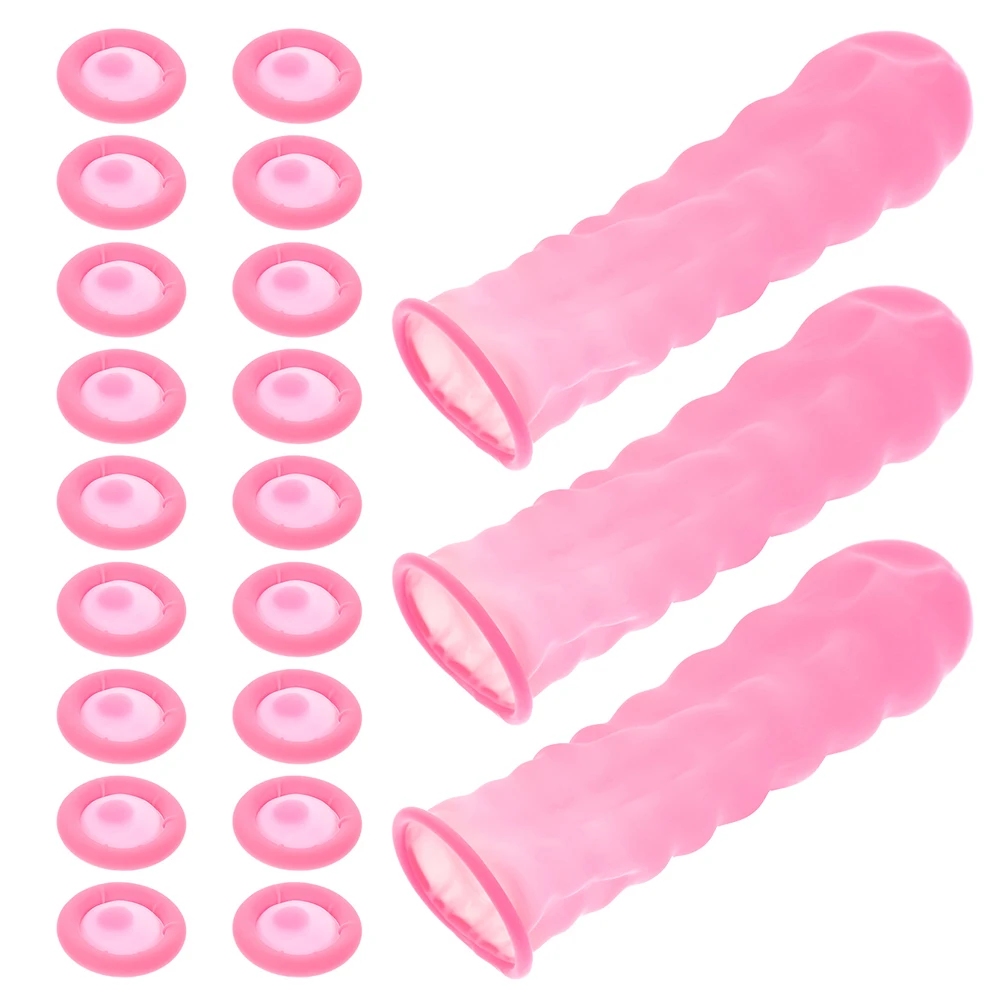 

200pcs 200 Pink Finger Cots Pack Anti Static Disposable Fingertip Finger Protective Cover Protectors Electronic Teaching