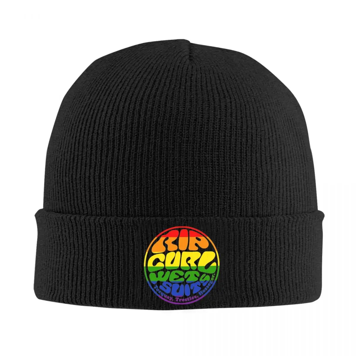 

Curl Rip Australia Surf LGBTQ Flag Colors Hats Autumn Winter Skullies Beanies Warm Cap Men Women Acrylic Knitted Caps