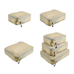 Cube d'emballage en poudre pour vêtements, organisateur de bagages, sac d'évaluation pour chaussures, serviettes, chaussettes, pantalons, sous-vêtements, valise