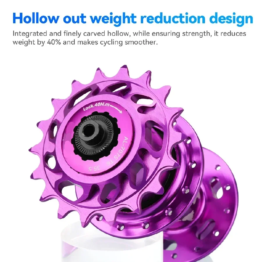 

Single Speed Flywheel Conversion Kit,18T,HG Cassette Cog,MTB Road Bike Sprocket for Freewheel Chain,7075 aluminum alloy