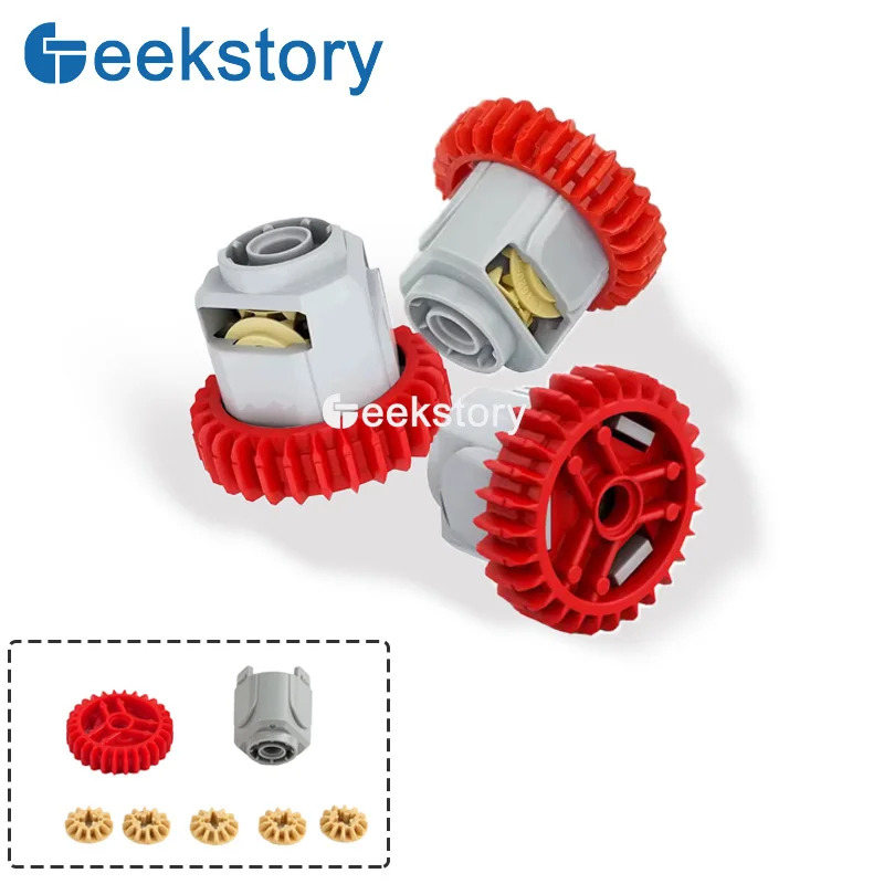 4PCS/8PCS Differential Gear-28 Teeth Technology Building Blocks Parts 65414 65413 Replacement DIY Model Toys Accessories Bricks