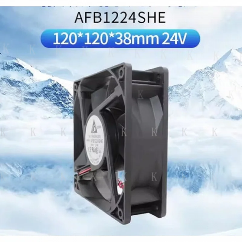 C  FOR  Delta AFB1224SHE 12038 DC24V 0.75A 2-pin Large Air Volume Inverter Cooling Fan