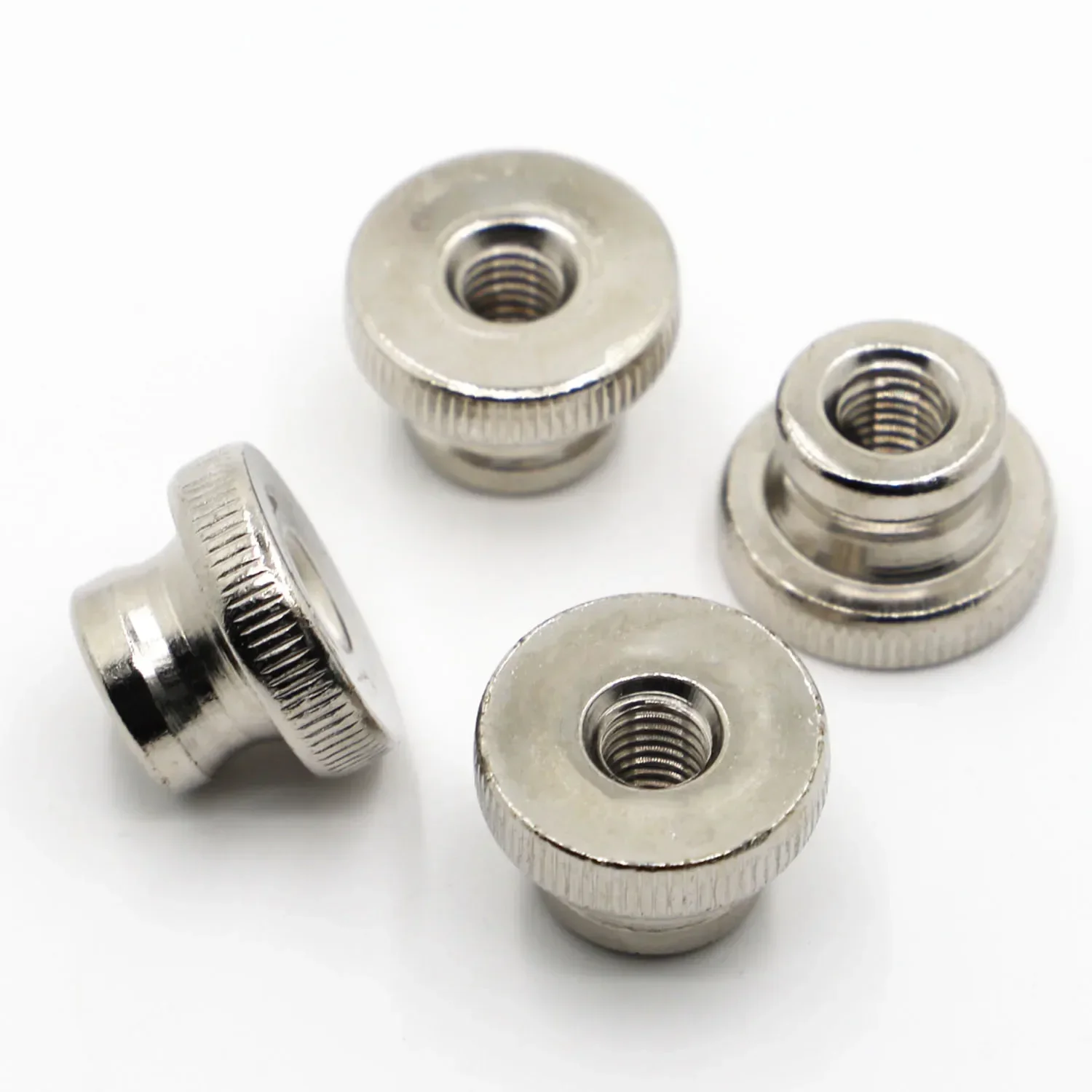 M3 M4 M5 M6 M8 M10 Nickel Plated GB806 DIN466B Double Step Adjust Knurl Thumb Nut Iinstrument Hand Tighten Nuts