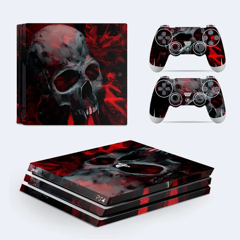 For Sony PS4 Pro Stickers Console and Controllers Full Protective Skin Decal for Sony PS4 Slim Case Protector Game Accessories