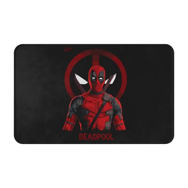 

Custom Superhero Deadpool Doormat Anti-Slip Entrance Bathroom Kitchen Floor Door Mat Garage Carpet Rug