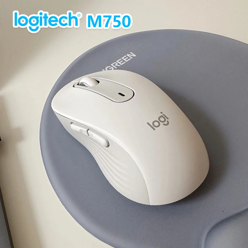 

Мышь Logitech M750 Bluetooth, с длительным временем автономной работы, настраиваемыми кнопками, эргономичным дизайном, подходит для повседневной работы