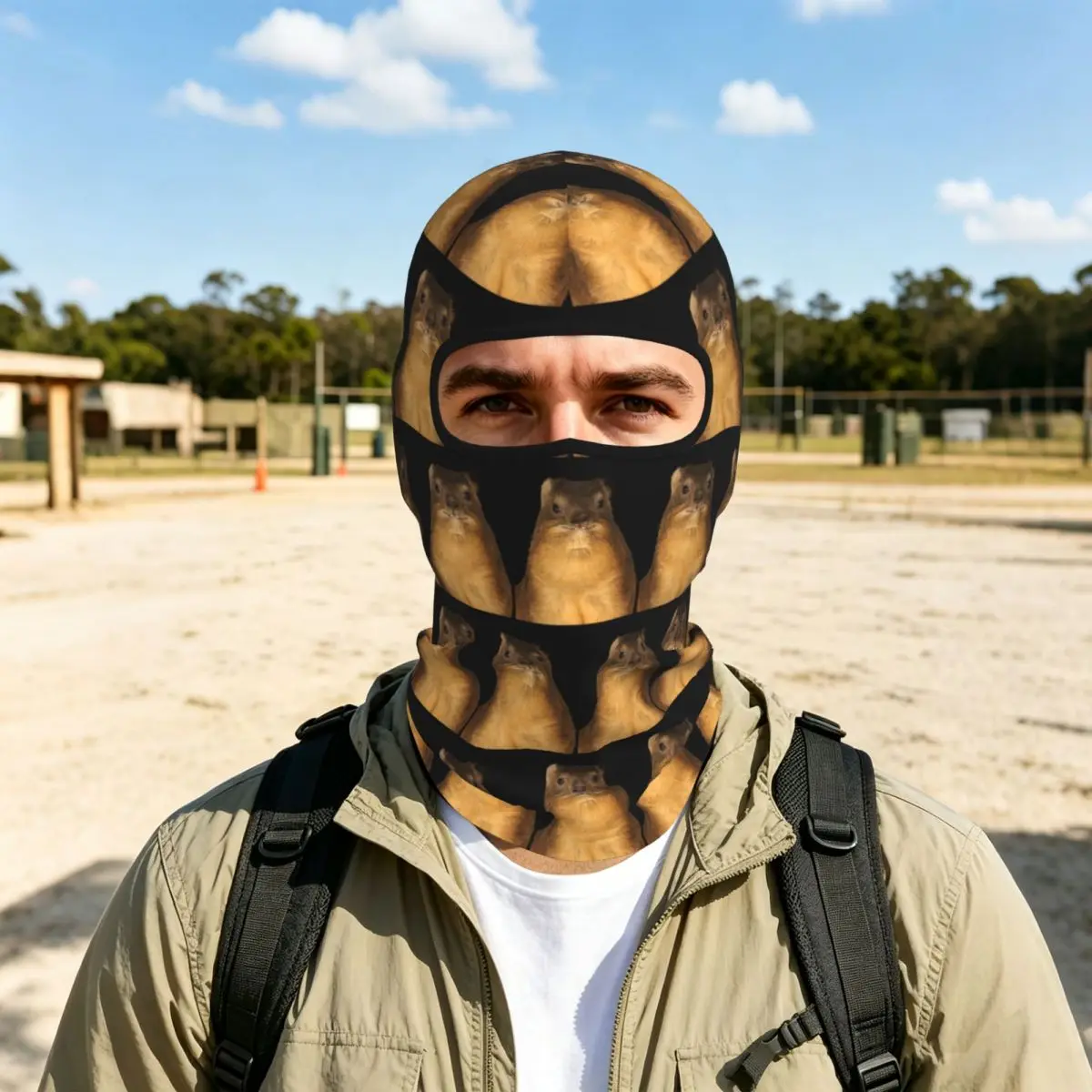 Rock Hyrax Photo Dassie Vampire Potato Breathable Balaclava Full Face Mask Sun Protection Neck Gaiter For Motorcycle Outdoor