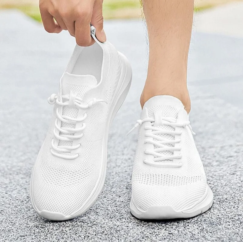 

Унисекс кроссовки с увеличением роста на 5-7 см, дышащие, сетчатые, повседневные, легкие, удобные, для мужчин и женщин, для ходьбы