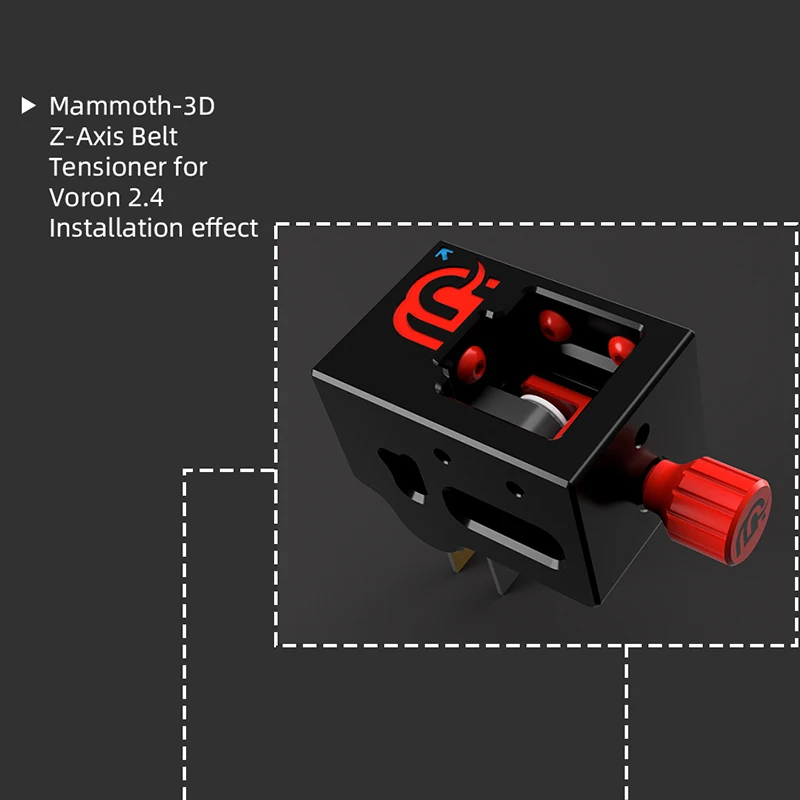 Imagem -02 - Tensor de Correia Z-axis para Design Impressora 3d Tensor Gt2 com Portões 2gt mm Kit de Correia Epdm Voron 2.4