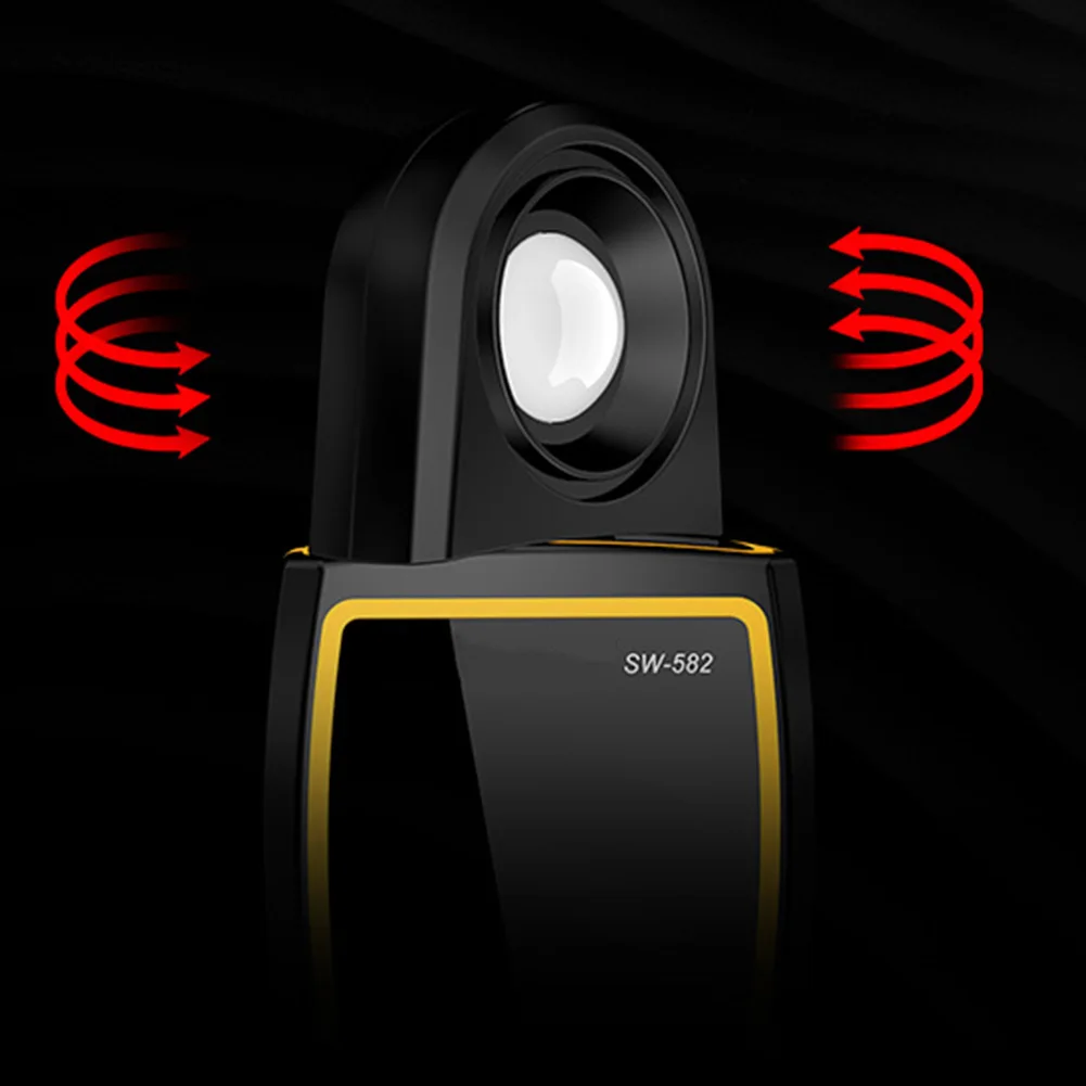 

Профессиональный люксметр SW-582 с подсветкой дисплея и датчиком вращения на 360° для точного измерения света