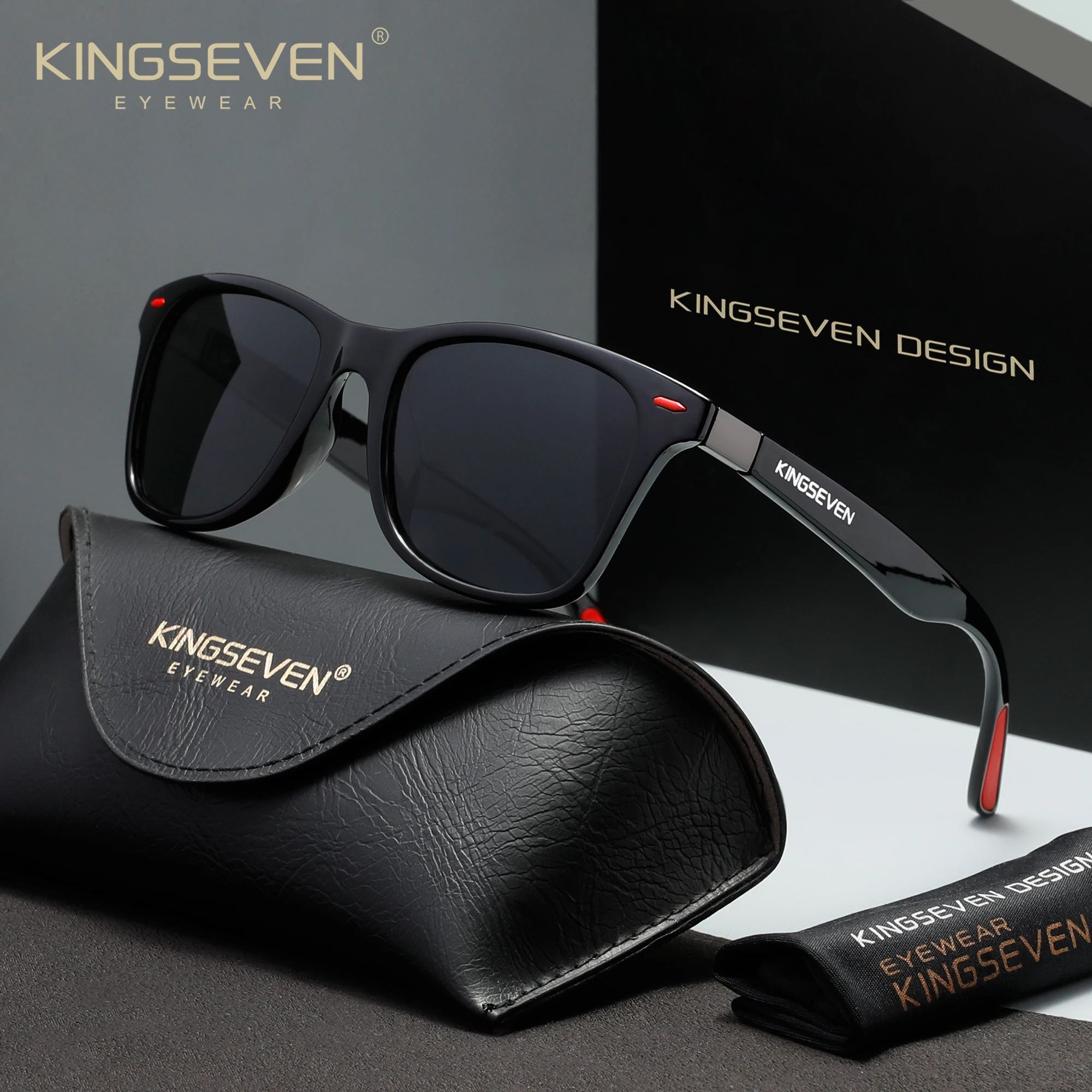 

Солнцезащитные очки KINGSEVEN UV400 для вождения, мужские поляризационные очки для активного отдыха, антибликовые модные очки для женщин, спортивные очки для рыбалки и повседневного использования