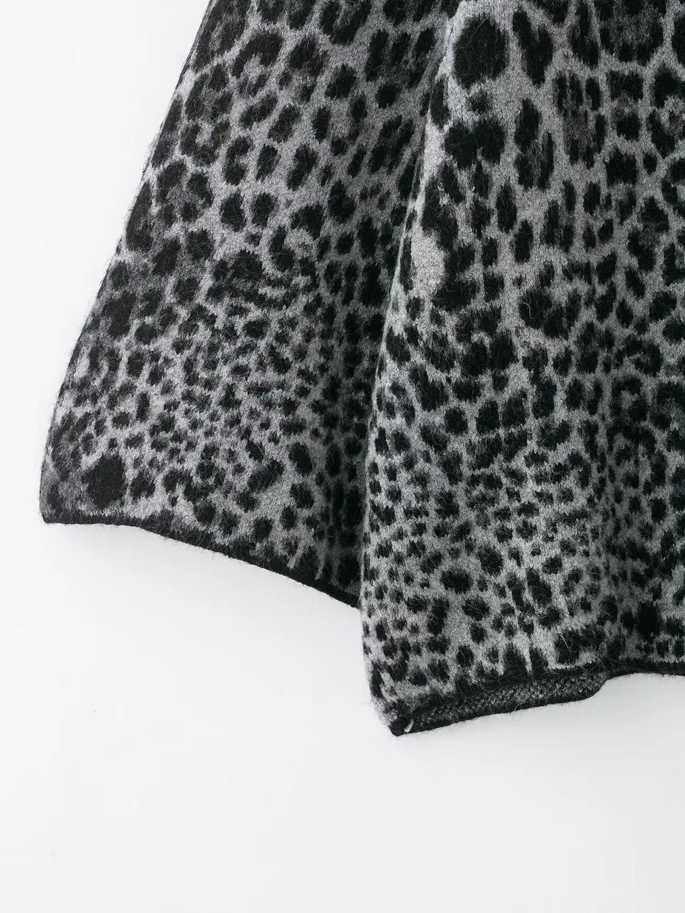 Zevity, nuevo suéter tejido con patrón de leopardo y cuello levantado Vintage para mujer, jerséis informales elegantes para mujer, abrigo, Tops SW9474