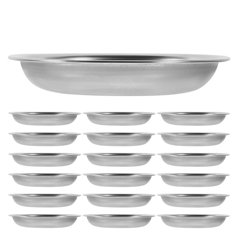 

20pcs Stainless Steel Condiment Dishes 10Cm Round Mini Sauce Bowls For Sushi Dipping Appetizer Serving Home Kitchen Restaurant