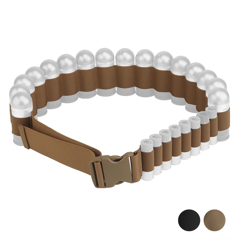 

Adjustable 16x40mm & 8x12ga Ammo Band QR Buckle Field Use Hunting Training Gear Shell Holder Carrier Belt