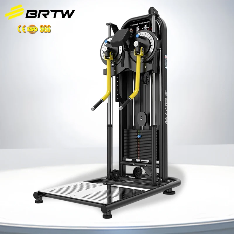 

Fitness Multi Chest Flight Purpose Exercise Pin Loaded Weight Stack Gym Commercial Chest Shoulder Flyer Press Trainer
