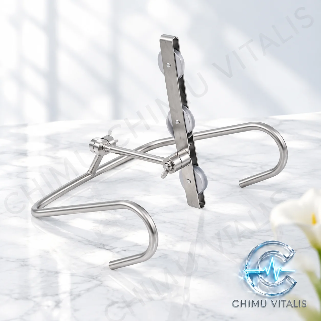 【CHIMU VITALIS 】 Traction Frame Stainless Steel Bedside Structure for Lower Limb Medical Use