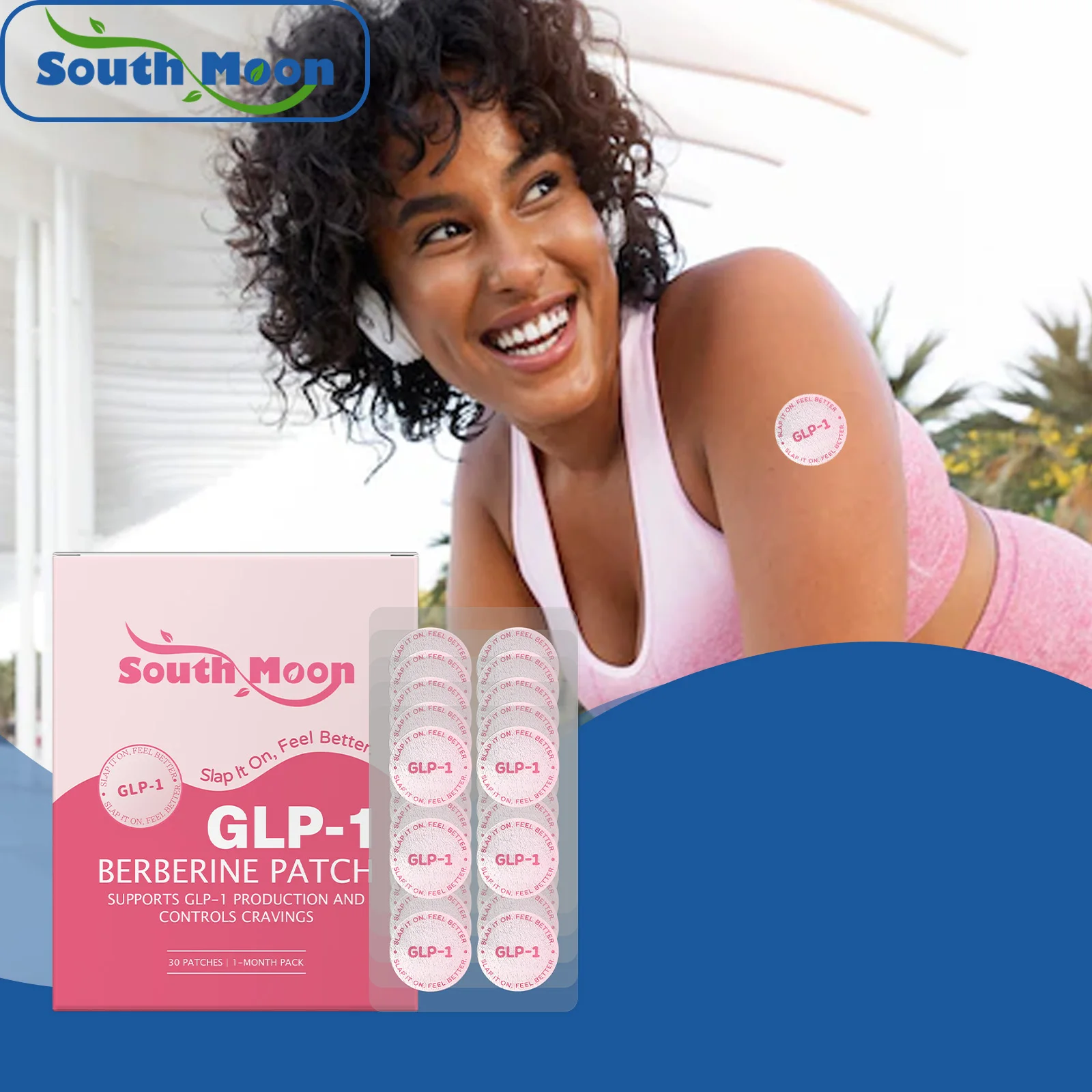 

30/60/90/120pcs GLP-1 Wellness Patch Energy Enhance Relieve Fatigue Slimming Firm Boost Metabolism Body Shaping Support Sticker